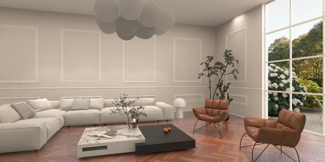Render Livingroom stile parigino Filippa e Magnus 2 slider